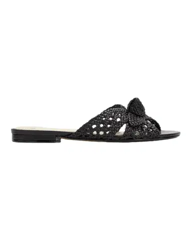 Alexandre Birman Belinda Woven Leather Flat Slide Sandals | Thumbnail 1 Alexandre Birman Belinda Woven Leather Flat Slide Sandals | Thumbnail 1
