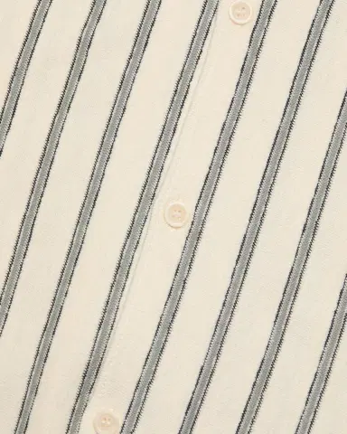 Vince Men's Stripe Terry Short-Sleeve Shirt | Thumbnail 6 Vince Men's Stripe Terry Short-Sleeve Shirt | Thumbnail 6