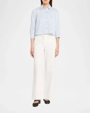 L'Agence Fawn Beach-Print Shirt | Thumbnail 2 L'Agence Fawn Beach-Print Shirt | Thumbnail 2