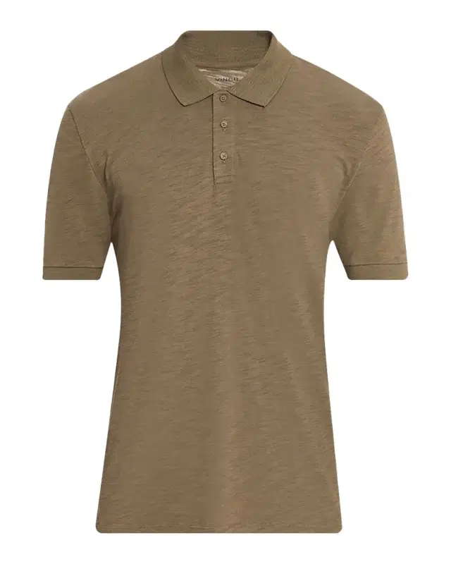 Vince Men 's Cotton Heathered Polo Shirt