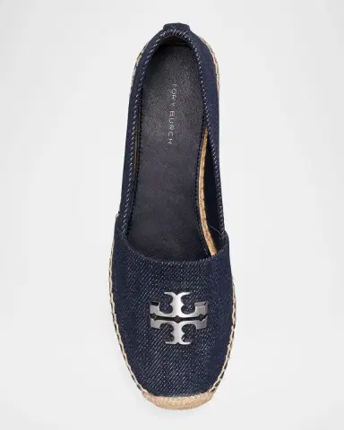 Tory Burch Eleanor Denim Medallion Espadrilles | Thumbnail 4 Tory Burch Eleanor Denim Medallion Espadrilles | Thumbnail 4