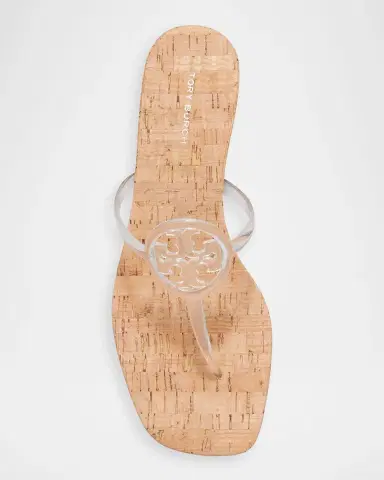 Tory Burch Miller Jelly Kitten-Heel Sandals | Thumbnail 3
