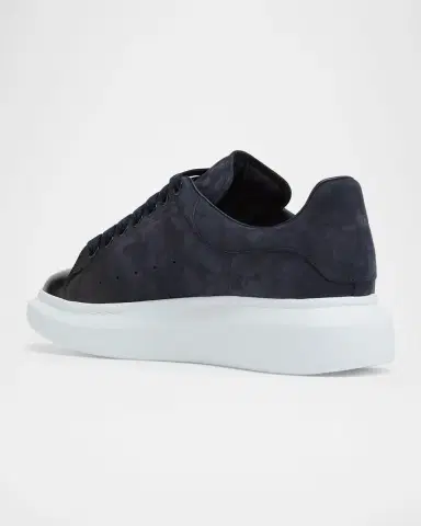 Alexander McQueen Men's Oversized Spray-Toe Suede Sneakers | Thumbnail 2