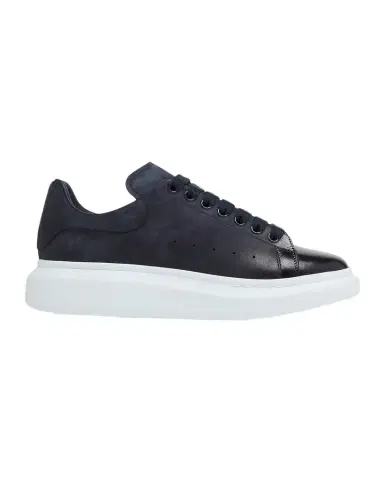 Alexander McQueen Men's Oversized Spray-Toe Suede Sneakers | Thumbnail 1