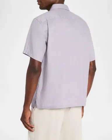 Theory Men's Irving Linen Button-Down Shirt | Thumbnail 3