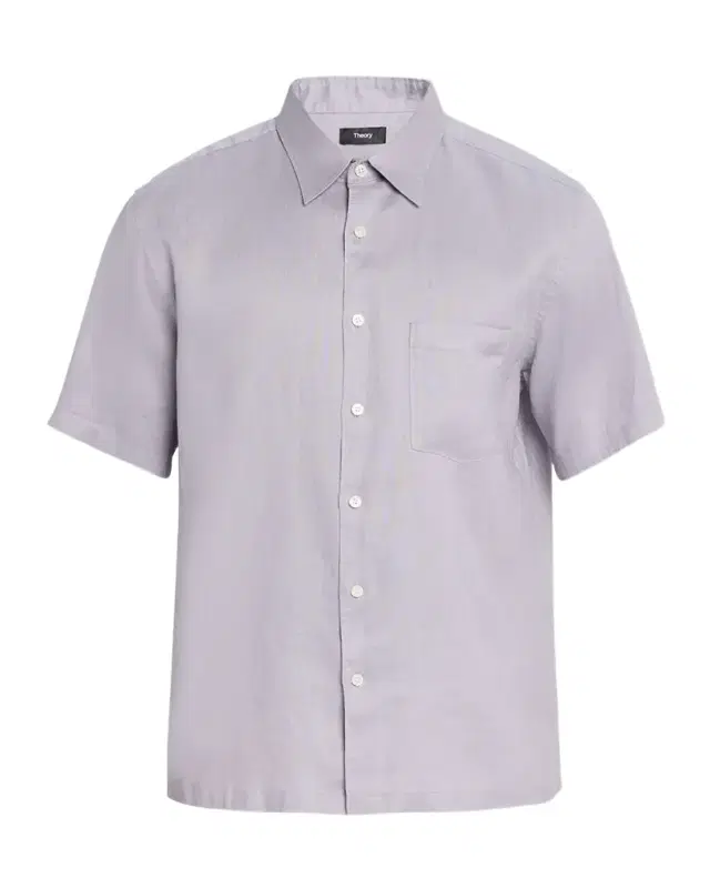 Theory Men 's Irving Linen Button-Down Shirt