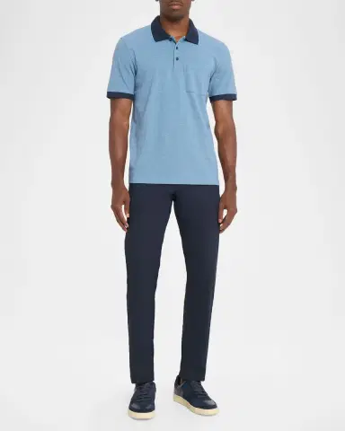 Theory Men's Birdseye Pique Pocket Polo Shirt | Thumbnail 2 Theory Men's Birdseye Pique Pocket Polo Shirt | Thumbnail 2