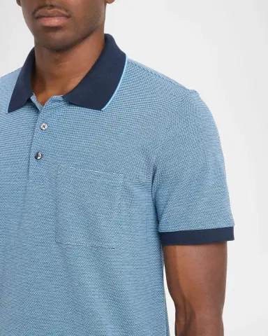 Theory Men's Birdseye Pique Pocket Polo Shirt | Thumbnail 5 Theory Men's Birdseye Pique Pocket Polo Shirt | Thumbnail 5