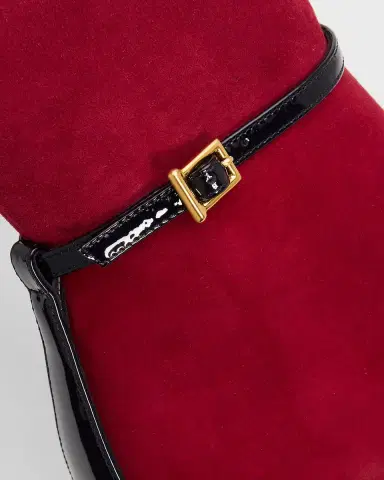 Thom Browne 105mm Trompe L 'oeil Suede Knee-High Boots | Thumbnail 4 Thom Browne 105mm Trompe L 'oeil Suede Knee-High Boots | Thumbnail 4