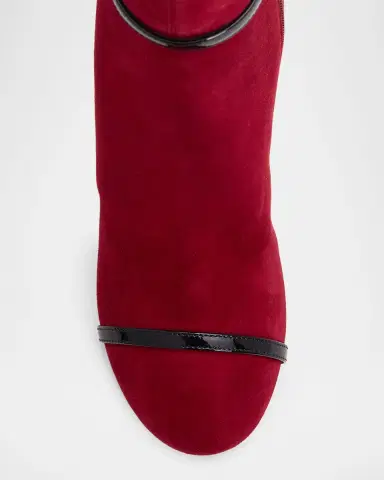 Thom Browne 105mm Trompe L 'oeil Suede Knee-High Boots | Thumbnail 5 Thom Browne 105mm Trompe L 'oeil Suede Knee-High Boots | Thumbnail 5
