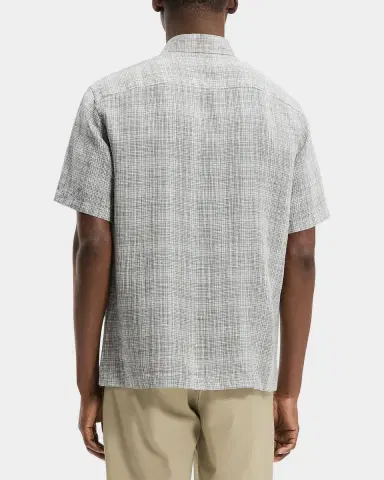 Theory Men's Irving Plaid Linen Shirt | Thumbnail 3 Theory Men's Irving Plaid Linen Shirt | Thumbnail 3