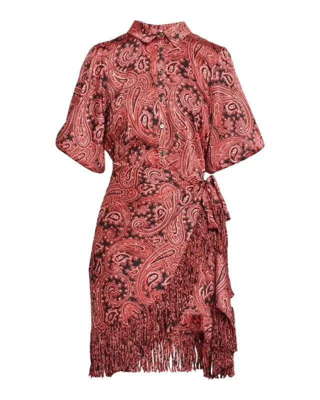 Hendrix Paisley Mini Shirtdress
