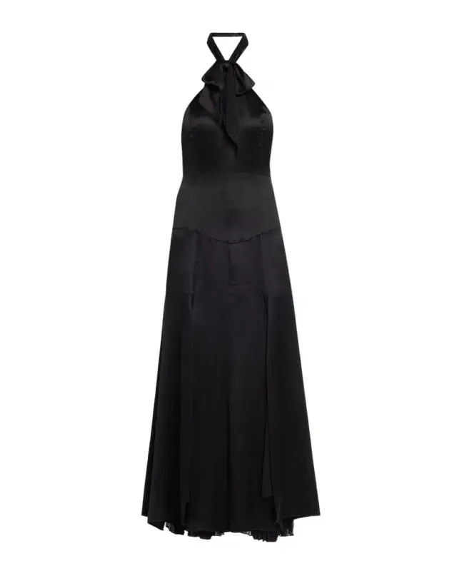Monroe Silk Halter Dress