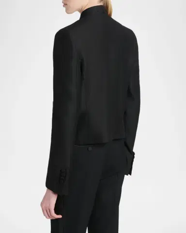 Tom Ford Contrast-Trim Short Sport Coat | Thumbnail 3