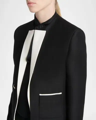 Tom Ford Contrast-Trim Short Sport Coat | Thumbnail 5