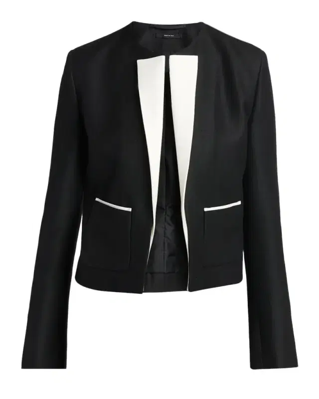 TOM FORD Contrast-Trim Short Sport Coat