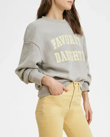 Favorite Daughter The Collegiate Logo Sweatshirt | Thumbnail 4 Favorite Daughter The Collegiate Logo Sweatshirt | Thumbnail 4