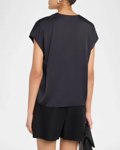 Vince Sleeveless Draped Top | Thumbnail 2 Vince Sleeveless Draped Top | Thumbnail 2