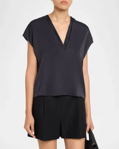 Vince Sleeveless Draped Top | Thumbnail 3 Vince Sleeveless Draped Top | Thumbnail 3