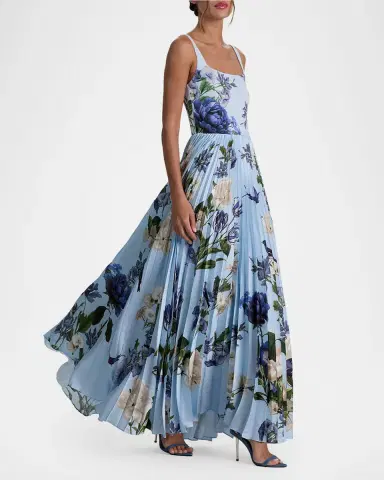 Alice + Olivia Carolyn Pleated Maxi Dress | Thumbnail 5