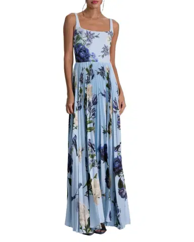Alice + Olivia Carolyn Pleated Maxi Dress | Thumbnail 1