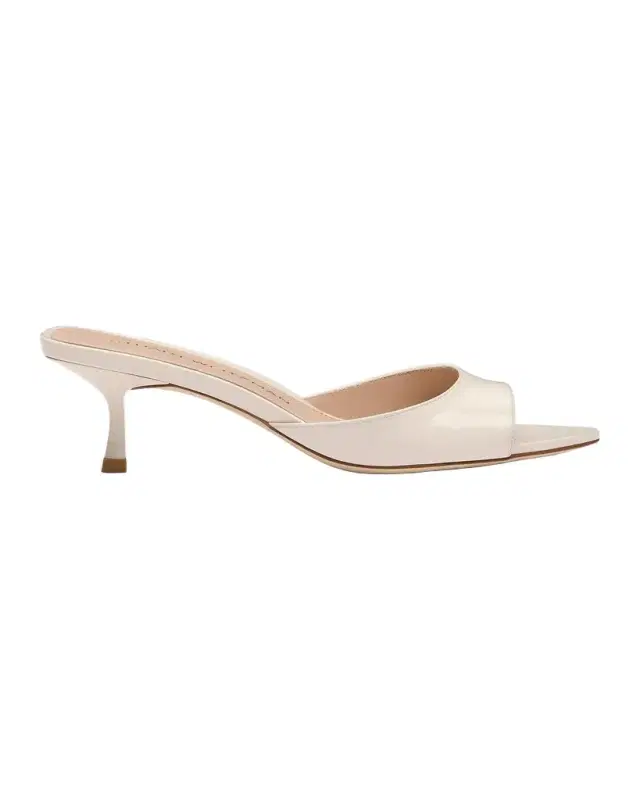 Stuart Weitzman 50mm Lexington Patent Leather Mules