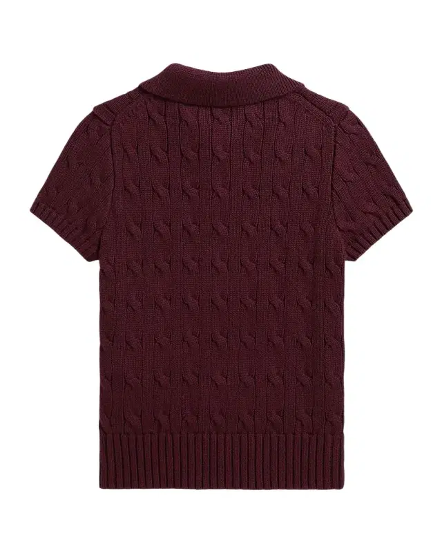 Polo Ralph Lauren Boy 's Mini-Cable Cotton Polo Shirt, Size 2-6