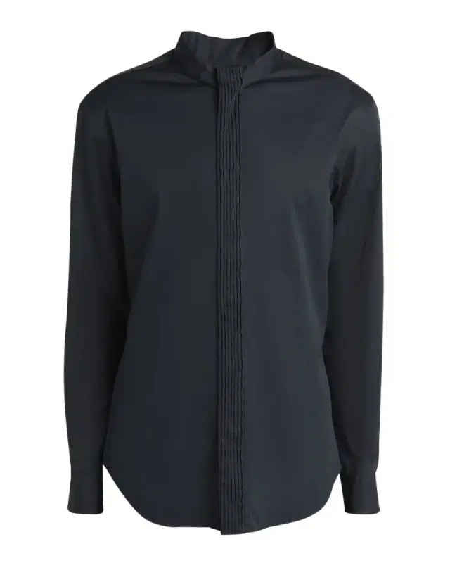 Giorgio Armani Men 's Luxe Pleated Stripe Dress Shirt