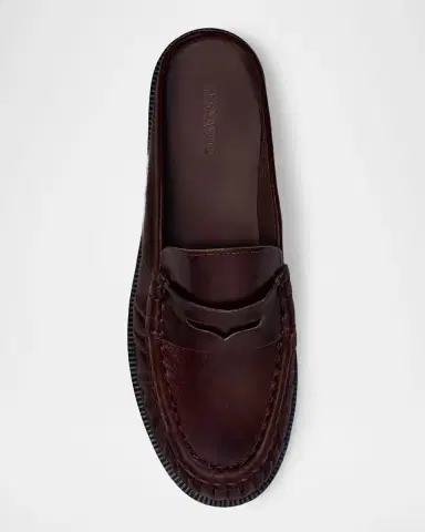 Bernardo Tilda Leather Penny Loafer Mules | Thumbnail 2