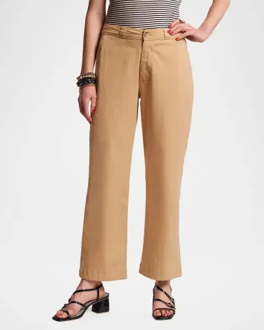 Frances Valentine Coleman Straight-Leg Woven Stretch Cotton Pants | Thumbnail 2 Frances Valentine Coleman Straight-Leg Woven Stretch Cotton Pants | Thumbnail 2