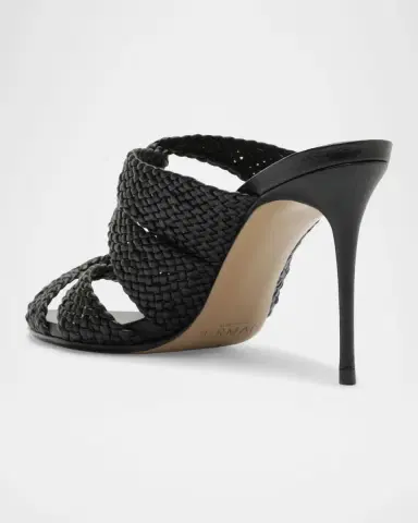 Alexandre Birman 85m Sabrina Woven Leather Mules | Thumbnail 3