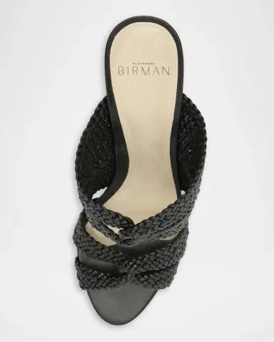 Alexandre Birman 85m Sabrina Woven Leather Mules | Thumbnail 5