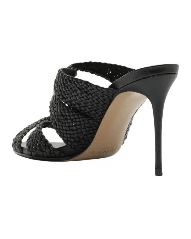 Alexandre Birman 85m Sabrina Woven Leather Mules