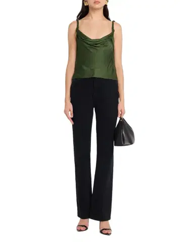 Alice + Olivia Monique Twisted-Strap Satin Tank Top | Thumbnail 1 Alice + Olivia Monique Twisted-Strap Satin Tank Top | Thumbnail 1