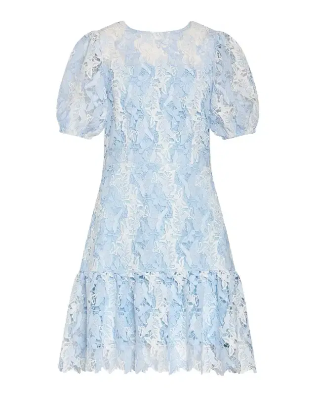 Yasmin Butterfly Lace Mini Dress