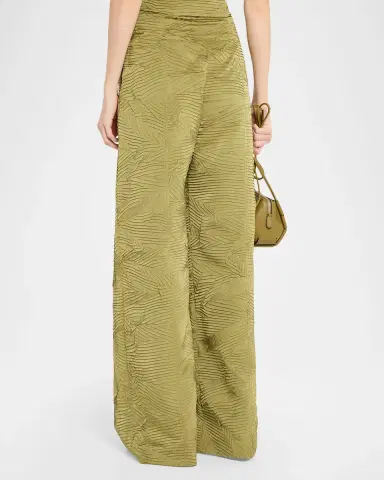 Ulla Johnson Carine High-Rise Crinkled Satin Pants | Thumbnail 2 Ulla Johnson Carine High-Rise Crinkled Satin Pants | Thumbnail 2