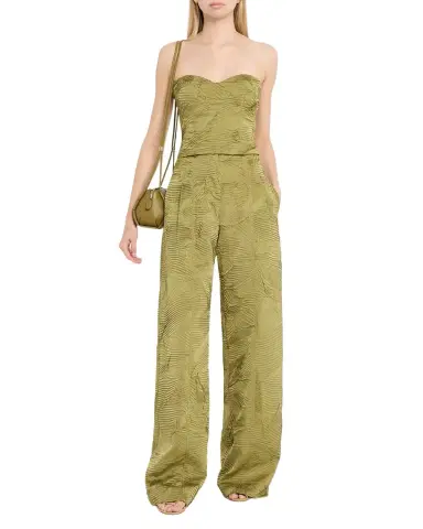 Ulla Johnson Carine High-Rise Crinkled Satin Pants | Thumbnail 1 Ulla Johnson Carine High-Rise Crinkled Satin Pants | Thumbnail 1