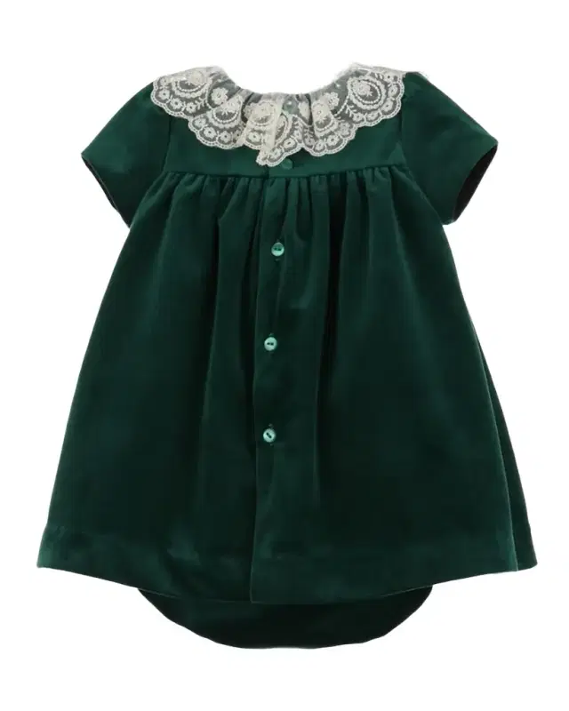 Luli & Me Girl 's Velvet Dress & Bloomers Set, Size NB-24M