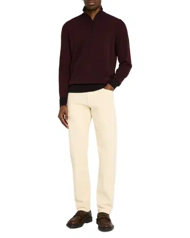 Loro Piana Men's Roadster 1/4-Zip Cashmere Sweater | Thumbnail 1 Loro Piana Men's Roadster 1/4-Zip Cashmere Sweater | Thumbnail 1