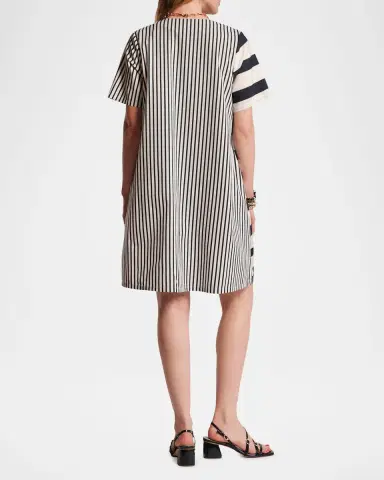 Frances Valentine Schooner Mixed Stripe Cotton Dress | Thumbnail 2 Frances Valentine Schooner Mixed Stripe Cotton Dress | Thumbnail 2
