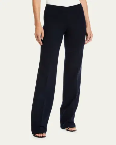 Akris Carole Straight-Leg Wool Double-Face Pants | Thumbnail 4