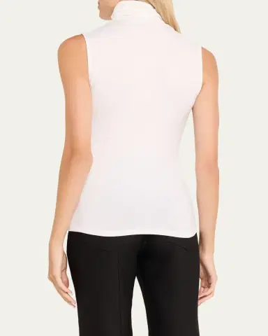 MAJESTIC FILATURES Soft Touch Viscose Sleeveless Turtleneck Top | Thumbnail 3 MAJESTIC FILATURES Soft Touch Viscose Sleeveless Turtleneck Top | Thumbnail 3