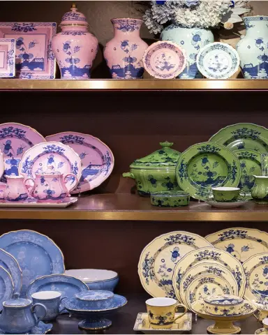 GINORI 1735 Oriente Italiano Dinner Plate, Azalea | Thumbnail 2