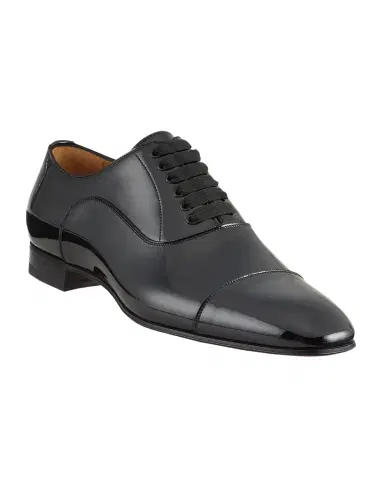 Christian Louboutin Greggo Men's Lace-Up Leather Dress Shoes | Thumbnail 1 Christian Louboutin Greggo Men's Lace-Up Leather Dress Shoes | Thumbnail 1