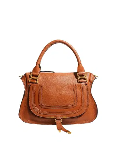 Chloé Marcie Medium Double Carry Satchel Bag in Grained Leather | Thumbnail 1 Chloé Marcie Medium Double Carry Satchel Bag in Grained Leather | Thumbnail 1