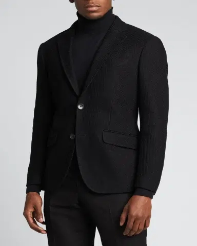 Etro Men's Basic Knit Blazer | Thumbnail 3 Etro Men's Basic Knit Blazer | Thumbnail 3