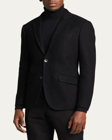 Etro Men's Basic Knit Blazer | Thumbnail 8 Etro Men's Basic Knit Blazer | Thumbnail 8
