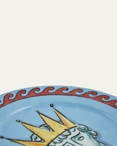 Ginori 1735 II Viaggio di Nettuno Blue Dinner Plate | Thumbnail 2