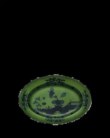GINORI 1735 Oriente Italiano Oval Platter, Malachite | Thumbnail 2