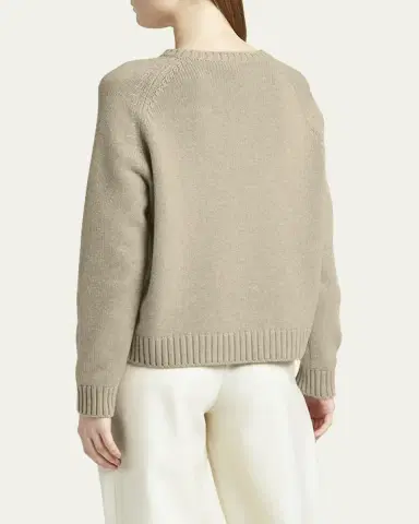 Loro Piana Neo Parksville Cashmere Crewneck Sweater | Thumbnail 7